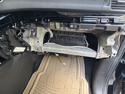 Removed glovebox